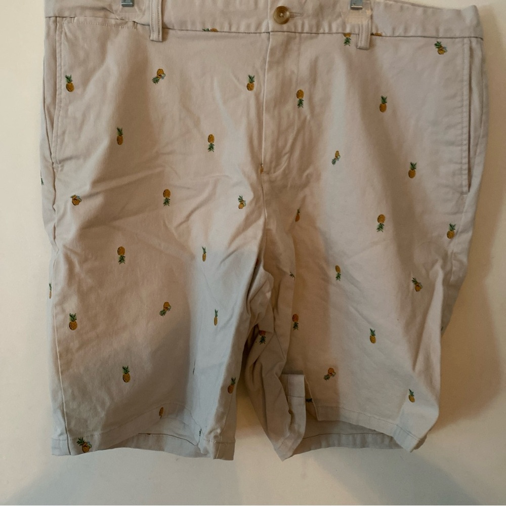 Old Navy Tan Shorts with Pineapple Print